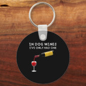 Porte-clés In Dog Wines I've Only Had One Funny Wine Lover (Recto)