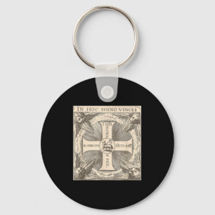 Porte-clés In Hoc Signo Vinces Agneau de Dieu Dans Ce Signe C