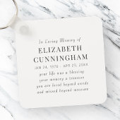 Porte-clés In Love Memory Memorial Modern Simple Citation