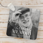 Porte-clés In Love Memory Modern Elegant Photo Memorial