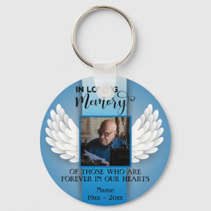 Porte-clés In Love Memory Photo personnalisée, Nom et clé d