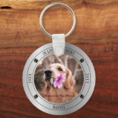 Porte-clés In Love Memory Photo Pet Memorial - Argent (Recto)