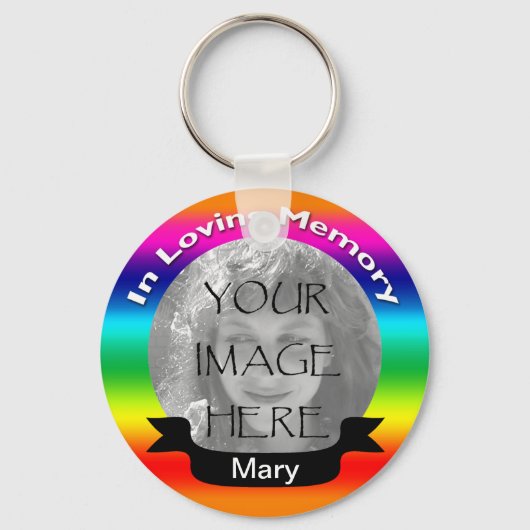 Porte-clés In Love Memory Rainbow Photo Porte - clé (Recto)