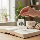 Porte-clés in loving memory modern simple prayer card 