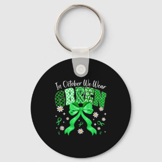 Porte-clés In October We Wear Green For Dwarfism Awareness Gi