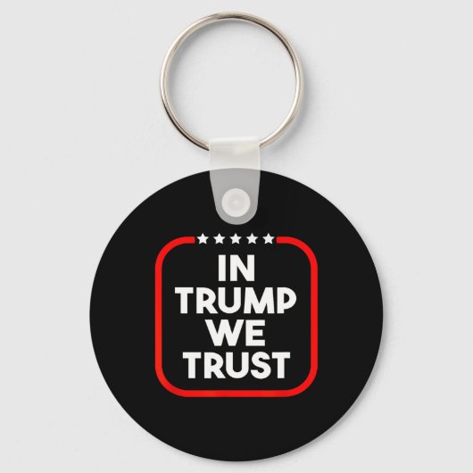 Porte-clés In Trump We Trust Pro-trump 2024 Conservative Patr (Recto)