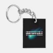 Porte-clés Inarrêtable, Motivant, Inspirant (Devant gauche)