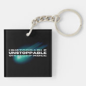 Porte-clés Inarrêtable, Motivant, Inspirant (Dos)