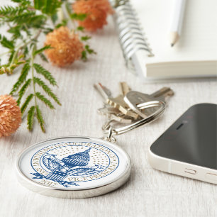 Porte-clés Inauguration du logo inaugural du président de Tru