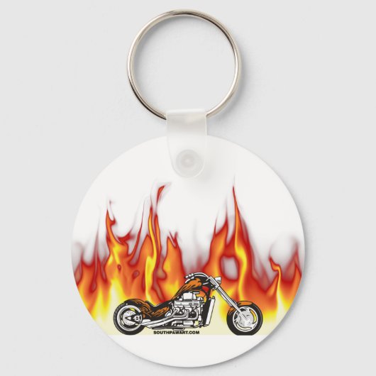 Porte-clés Incendie de moto (Recto)