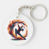 Porte-clés Incendie De Rue Avec Énergie Urbaine (Dos)