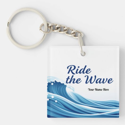 Porte-clés Incroyable Ride The Wave Des Gens Forts (Devant)