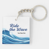 Porte-clés Incroyable Ride The Wave Des Gens Forts (Dos)