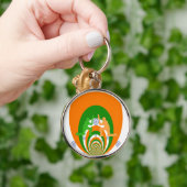 Porte-clés Inde Cricket Spirit Design abstrait (Main)