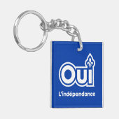 Porte-clés Indépendance du Québec OUI (Devant gauche)