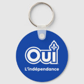 Porte-clés Indépendance du Québec OUI (Recto)