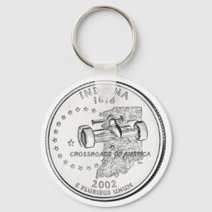 Porte-clés Indiana State Quarter