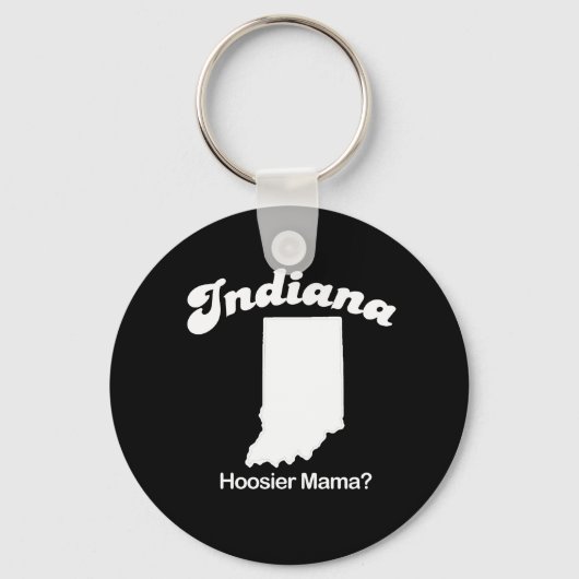 Porte-clés Indiana - T-shirt Hoosier Mama (Recto)