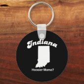 Porte-clés Indiana - T-shirt Hoosier Mama (Recto)