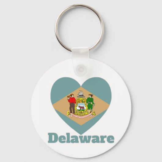 Porte-clés Indicateur cardiaque du Delaware (Recto)