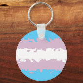 Porte-clés Indicateur de fierté transgenre (flou) (Recto)