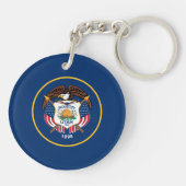 Porte-clés Indicateur de l'État de l'Utah (Dos)