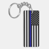 Porte-clés Indicateur de ligne bleue mince (Devant gauche)