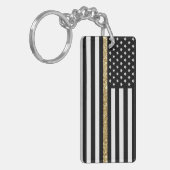 Porte-clés Indicateur de Parties scintillant de ligne jaune f (Devant gauche)