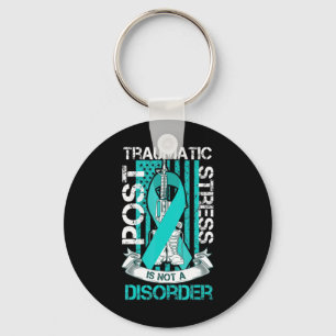 Porte-clés Indicateur De Stress Traumatique turquoise Post-Ru