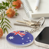 Porte-clés Indicateur d'icône ronde Australie (Devant droit)