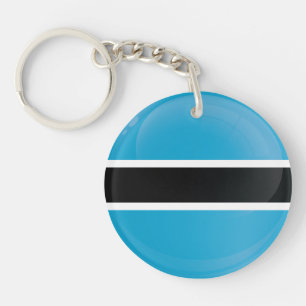 Porte-clés Indicateur d'icône ronde du Botswana
