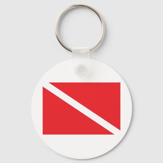Porte-clés Indicateur Diver Down SCUBA (Recto)