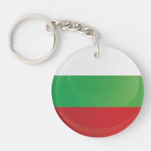Porte-clés Indicateur Icône Ronde Bulgarie