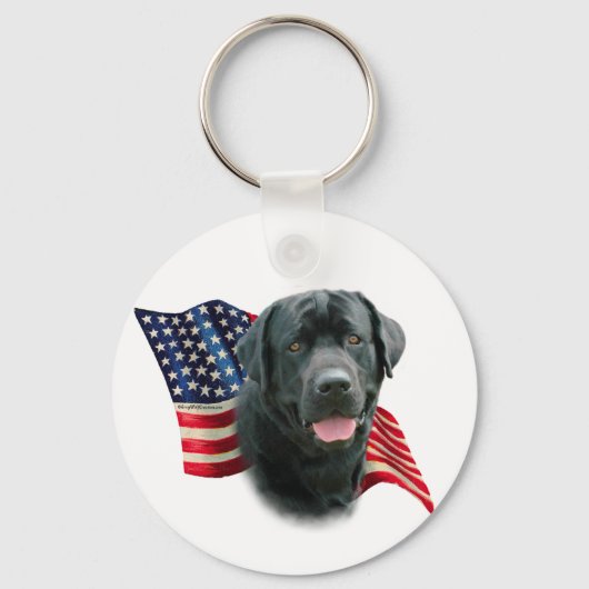 Porte-clés Indicateur Labrador Retriever (noir) (Recto)