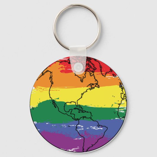 Porte-clés Indicateur mondial LGBTQ+ (Recto)
