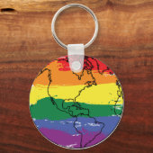 Porte-clés Indicateur mondial LGBTQ+ (Recto)