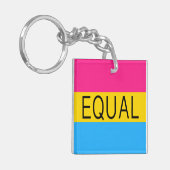 Porte-clés Indicateur Pansexuel EQUAL (Devant gauche)