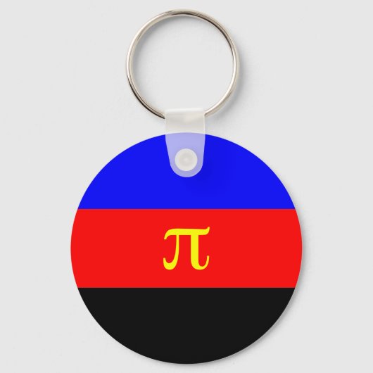 Porte-clés Indicateur Polyamory — Pi 3 couleurs (Recto)