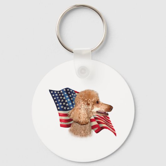 Porte-clés Indicateur Poodle (abricot) (Recto)