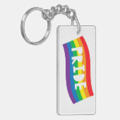 Porte-clés Indicateur Rainbow de Pride (Devant gauche)