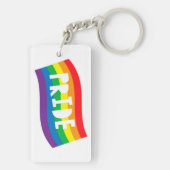 Porte-clés Indicateur Rainbow de Pride (Dos)