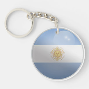 Porte-clés Indicateur rond argentin