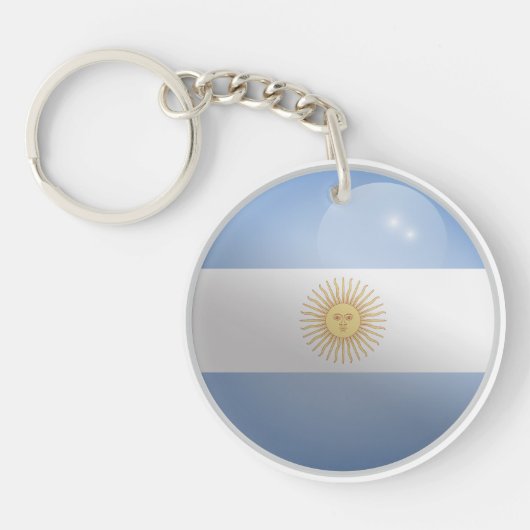 Porte-clés Indicateur rond argentin (Devant)