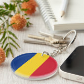 Porte-clés Indicateur Roumanie (Devant droit)