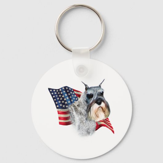 Porte-clés Indicateur Schnauzer standard (Recto)