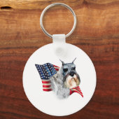 Porte-clés Indicateur Schnauzer standard (Recto)