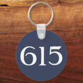 Porte-clés Indicatif régional 615 (Nashville) (Recto)