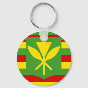 Porte-clés Indigène ethnique Hawaï de drapeau de Kanaka Maoli