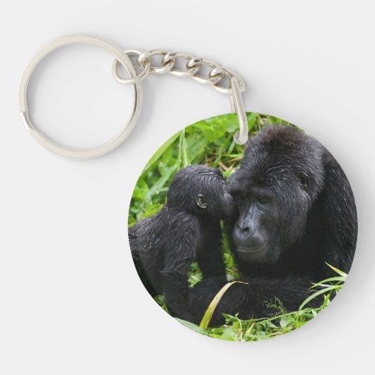 Porte-clés Infant Mountain Gorilla Kisses Silverback (Devant)