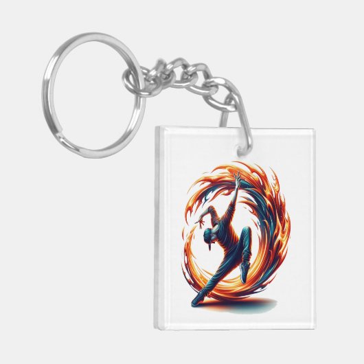 Porte-clés Inferno Spin - Stimuler l'esprit de Breakdance (Devant gauche)